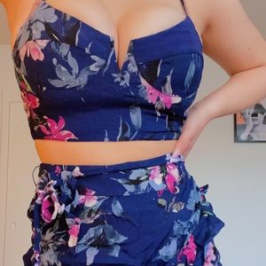 Floral skirt set